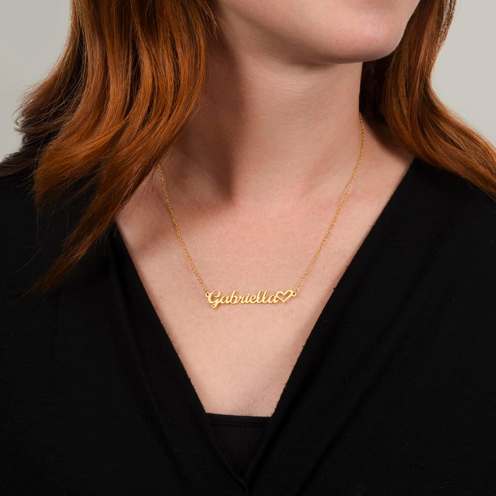 Personalized Double Name Heart Necklace Women's Stainless - Temu United  Arab Emirates